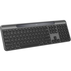 Logitech Signature Slim Solar+ Wireless Bluetooth Keyboard K980 for Mac, Solar and Artificial Light Powered, Up to 10 Years Battery Life, Customizable Keys – Graphite