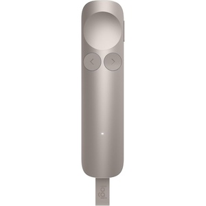 Logitech Spotlight 2 Presentation Remote, Wireless Presentation Clicker with Haptics, Digital Highlighting, Customizable Actions, Laser Pointer, Quick Charge, Bluetooth, and USB-C – Light Lilac(Sand)