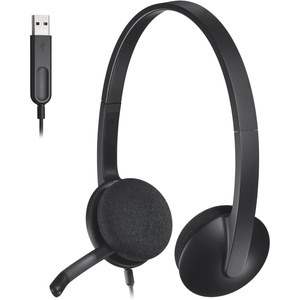 Logitech USB Headset H340, Stereo, USB Headset for Windows and Mac – Black((Pack of 1))