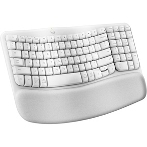 Logitech Wave Keys MK670 Combo, Wireless Ergonomic Keyboard with Signature M550 L Wireless Mouse, Comfortable Natural Typing, Bluetooth, Logi Bolt, for Multi-OS, Windows/Mac – Graphite(Off White)