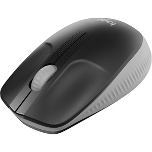 Logitech Wireless Mouse M190 – Full Size Ambidextrous Curve Design, 18-Month Battery with Power Saving Mode, Precise Cursor Control & Scrolling, Wide Scroll Wheel, Thumb Grips – Mid Grey