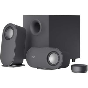 Logitech Z407 Bluetooth Computer Speakers with Subwoofer and Wireless Control, Immersive Sound, Premium Audio with Multiple Inputs, USB Speakers