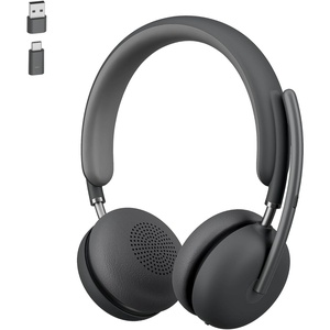 Logitech Zone 950 Premium Noise Canceling Headset with Hybrid ANC, Bluetooth, USB-C, USB-A, Certified for Zoom, Google Meet, Google Voice, and Fast Pair – Graphite