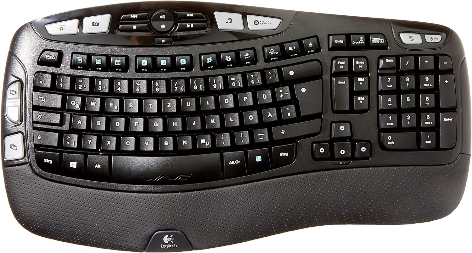 image:imageLogitech K350 Keyboard Wireless Connectivity RF Black USB Interface Renewed