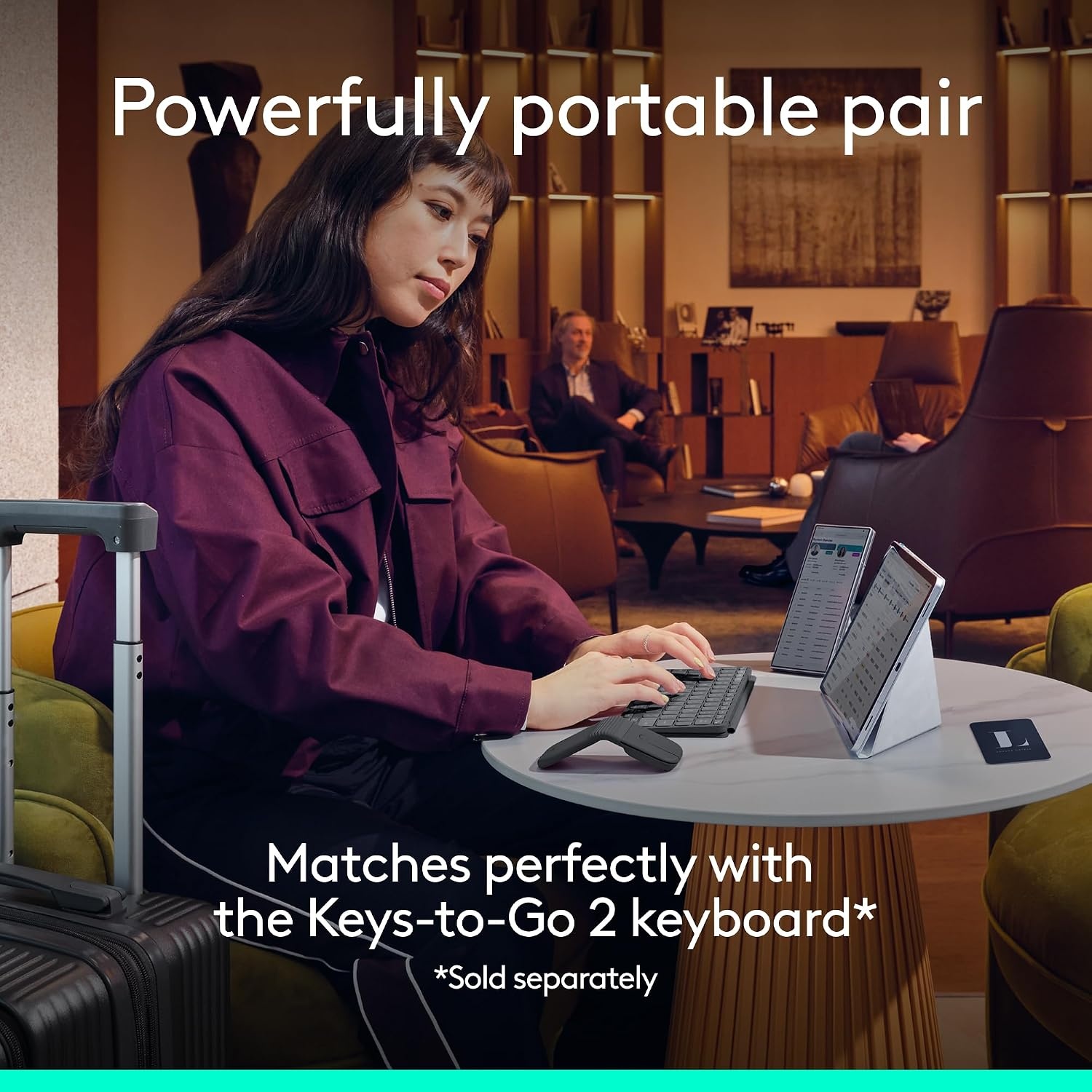 image:imageLogitech Mobi Fold for Business Foldable Wireless Mouse with Touch Scroll Quiet Clicks 4K DPI Logi Bolt Receiver Bluetooth Fast Pair Works with Chromebook PC Mac Graphite