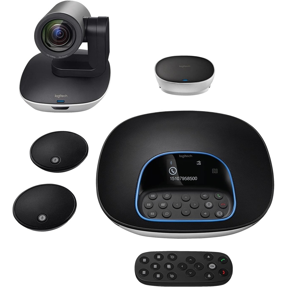 image:imageLogitech Group Video Conferencing Bundle with Expansion Mics for Big Meeting Rooms Computer Tower Core i7 Windows 78110 Mac OS 1010 or Higher