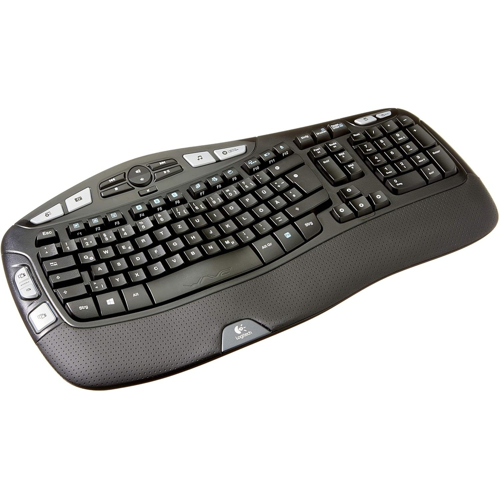 image:imageLogitech K350 Keyboard Wireless Connectivity RF Black USB Interface Renewed