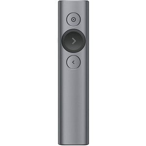 (Discontinued) Logitech Spotlight Presentation Remote – Advanced Digital Highlighting with Bluetooth, Universal Compatibility, 30M Range and Quick Charging – Slate