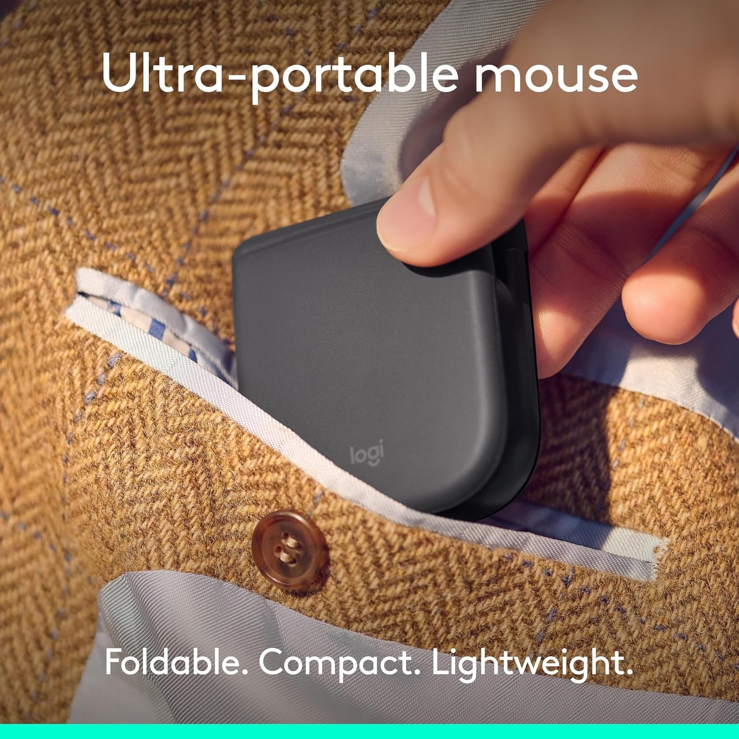 image:imageLogitech Mobi Fold Foldable Wireless Mouse with Touch Scroll Quiet Clicks 4K DPI Bluetooth Fast Pair Works with Chromebook PC Mac LilacGraphite