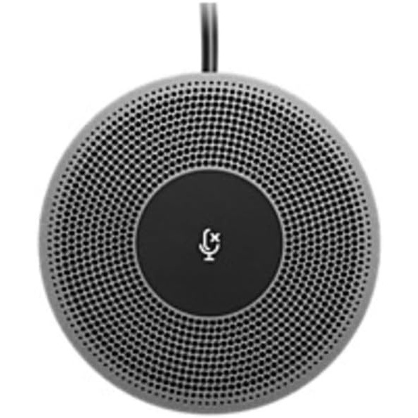 image:imageLogitech Expansion Mic for MeetUp PlugandPlay Indicator Lights Microphone Type Mono Wideband Noise Canceling PCMacLaptopMacBookTablet Black Renewed