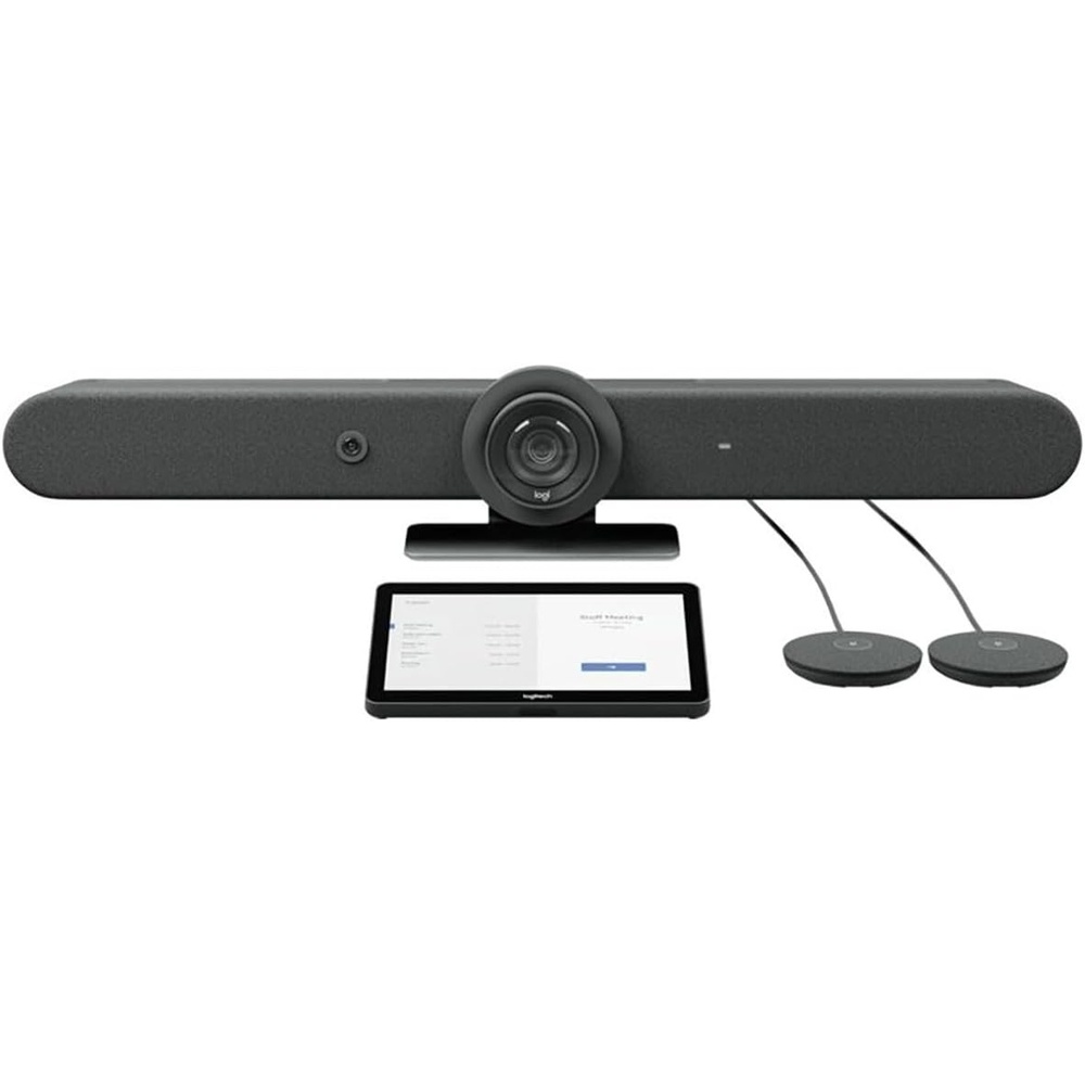 image:imageLogitech Rally Bar Room Kit 4K PTZ Video Conferencing System with Beamforming Microphones for Medium to Large Rooms